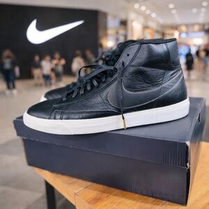 Nike Blazer Mid Premium Black Vachetta